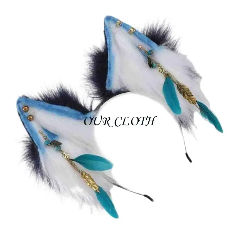 Tiệc Hóa Trang Tóc Vòng Thú Sang Trọng Đầu Bé Gái Người Giúp Việc Đầu Phụ Kiện Y1AC