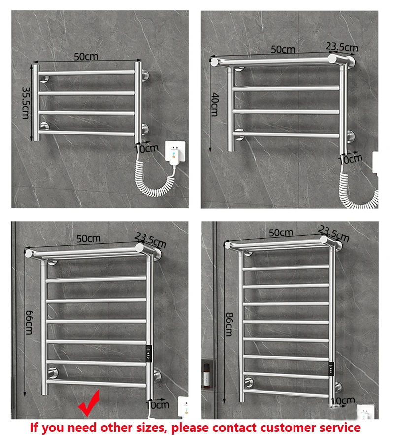 Imagem -03 - Aquecedor de Toalhas em 304 3070 ° c Ajuste 1-9h Cronometragem Toalheiro Elétrico Aquecido Inteligente 50*66*23.5cm 110v 220v Aço Inoxidável