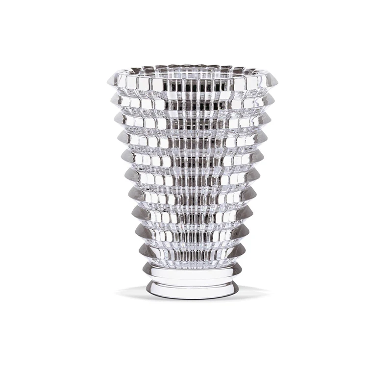 

Crystal vase bright Lusoke restaurant all handmade light luxury high-end glazed pull-insert vase flower ware