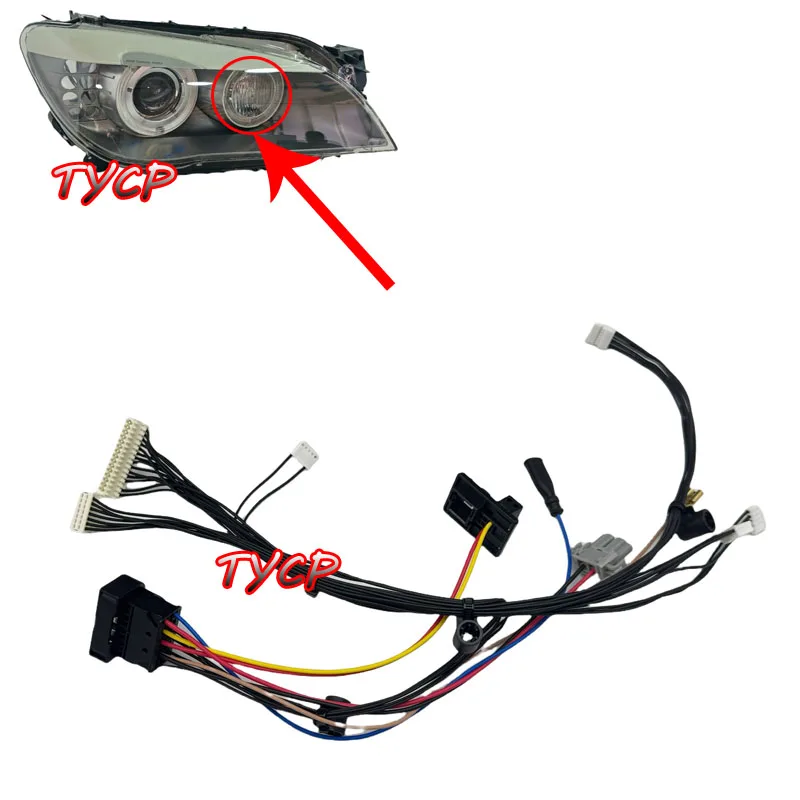 

Подходит для BMW 7 серии F02 2009-2013, жгут проводов фар F02, штекер внутренней фары с AFS