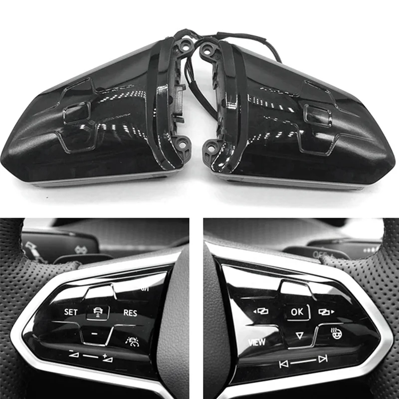 

A21F-1EA959442B Car Steering Wheel Switch ACC Control Touch Type Button Switch For VW Golf 8 MK8 Jetta Passat Tiguan 2017+