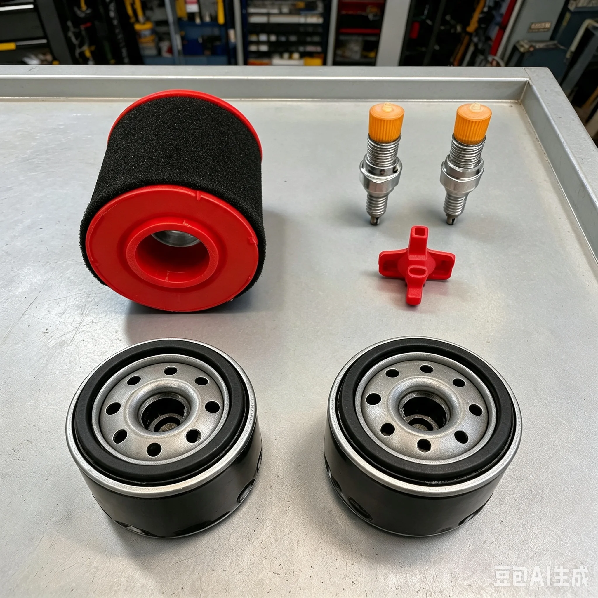 Air Filter 937-05066 And Oil Filter 951-12690 Kit For Troy-Bilt TB42 TB46 And Cub-Cadet XT1-LT42 LawnMower Engine Maintenance P