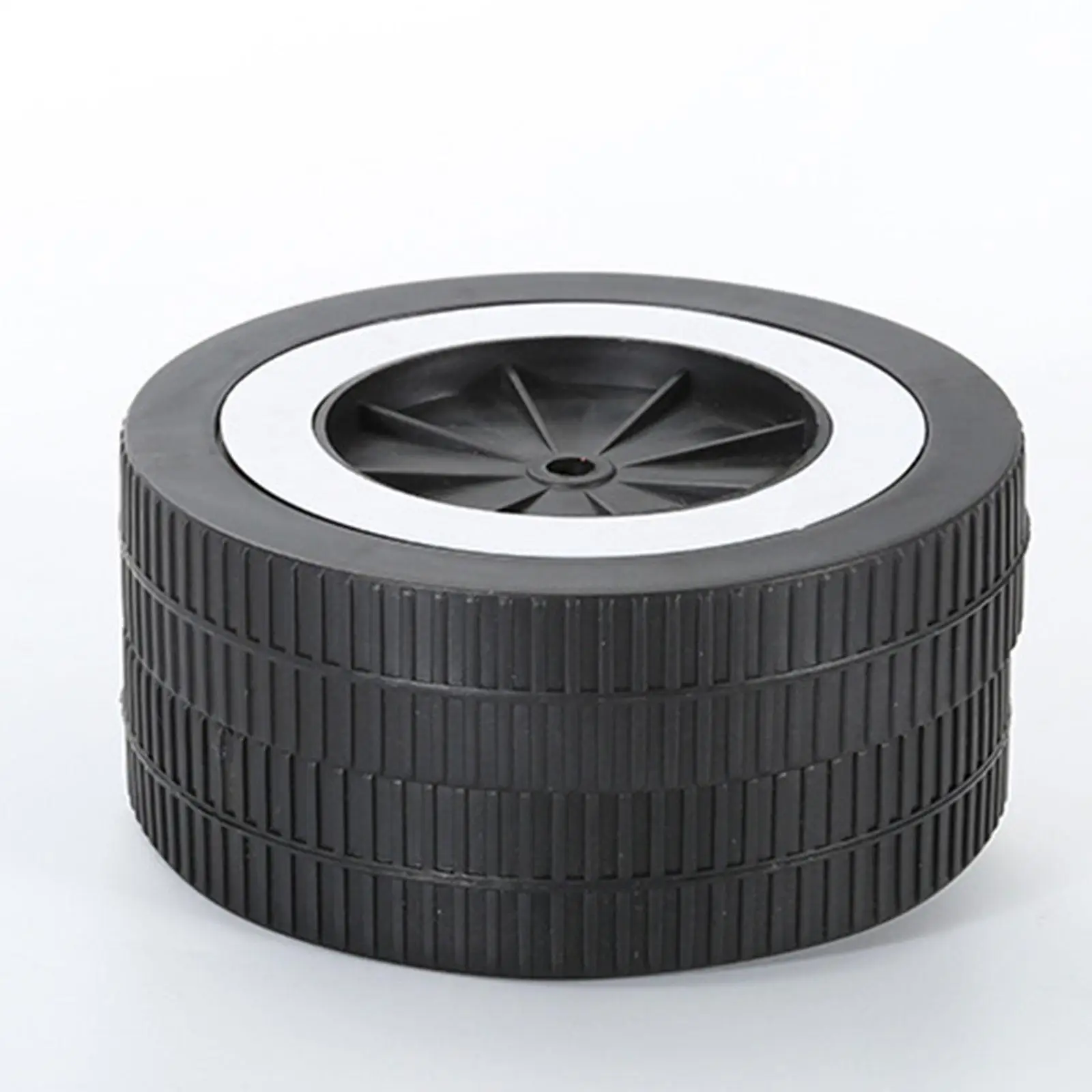 2Pcs Grill Wheels Sandproof Dustproof Lightweight Easy Installation Replacement Part for Barbecue Kitchen Patio Outdoor Fittings