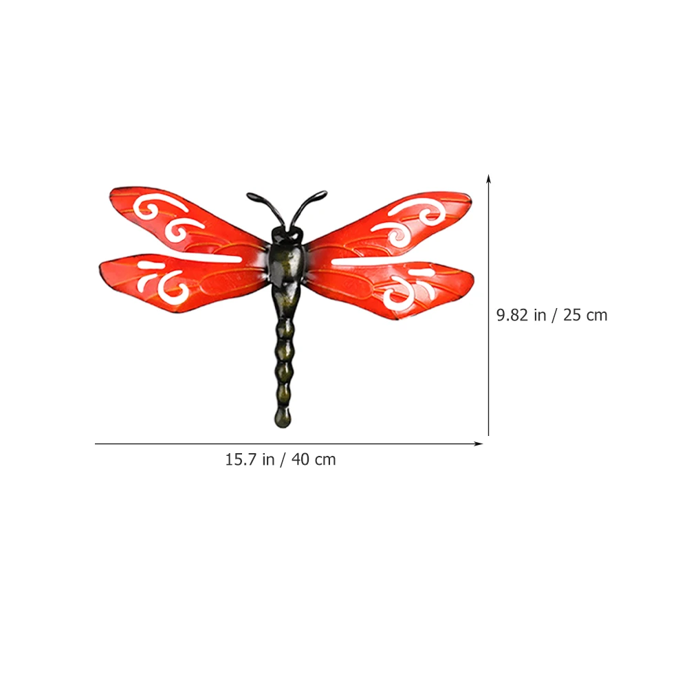 

3 Pcs Wrought Iron Dragonfly Wall Decoration Dragonflies Indoor Sculpture Decorations Metal for Living Room