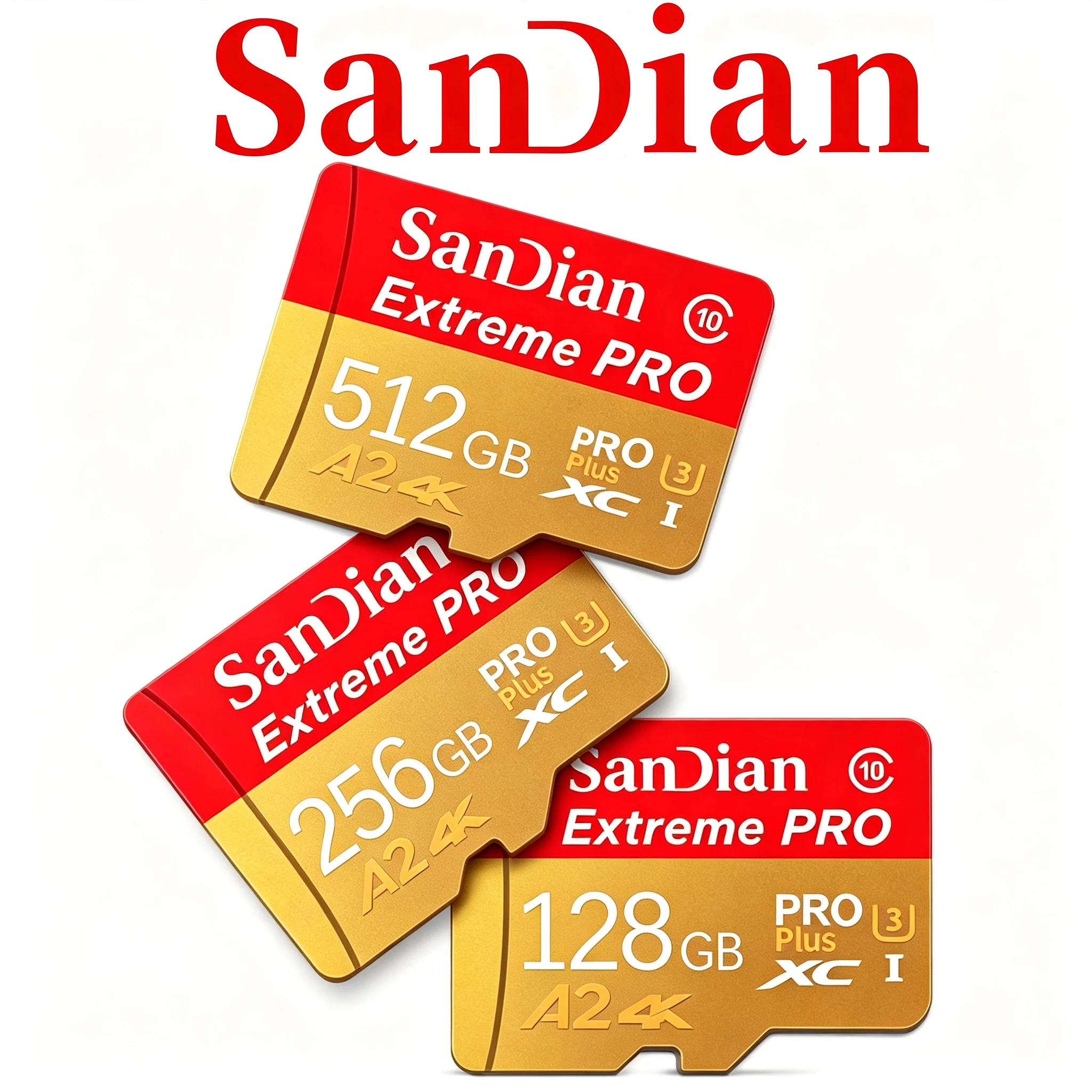 Premium TF Cards 64GB Memory Card 512GB Micro TF SD Card 256GB SD Cards Low Power C10 A2 for Drone/GPS/Router/Digital Frame