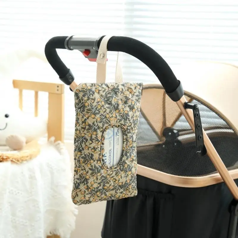 

Baby Wipe Holder Portable Wipe Dispenser Strollers Storage Organiser Bag Dustproof Travel Carry Case for Diapers A2UB