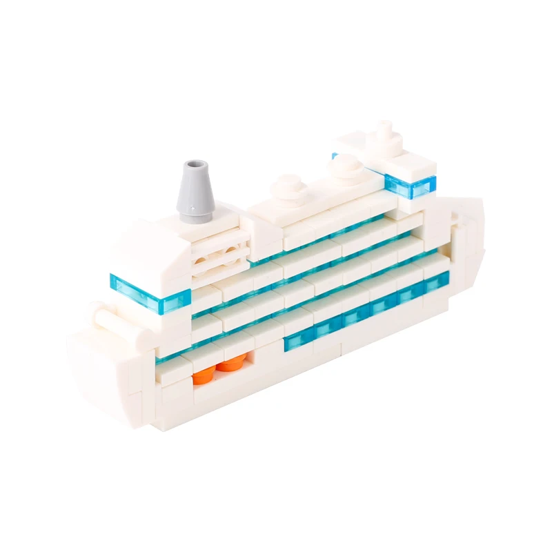 Juego de bloques de construcción MOC para niños, modelo de carguero, crucero, barco submarino, barco de vapor, juguetes de ladrillos, regalo