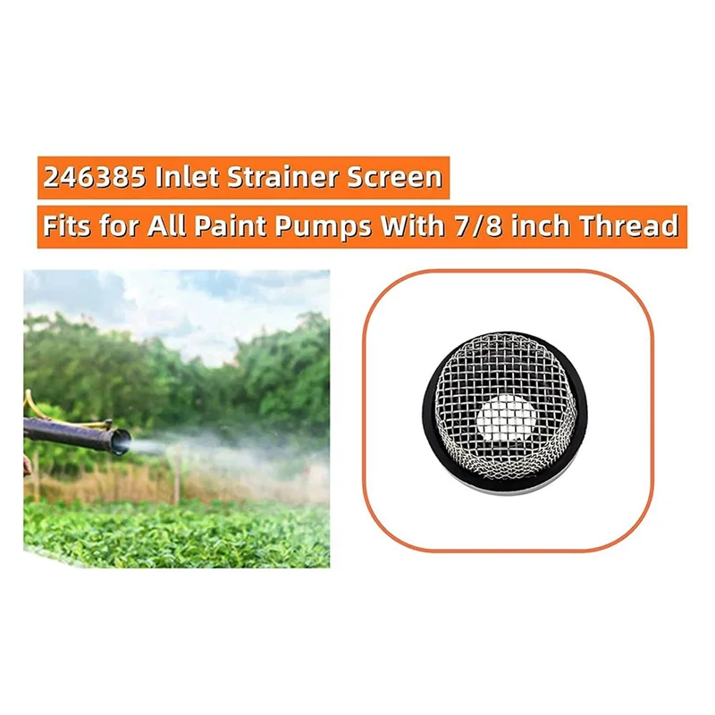 

246385 7/8-Inch UNF Hose Inlet Filter Screen Fits For 390 Ultra 395 495 Airless Paint Spray Pumps