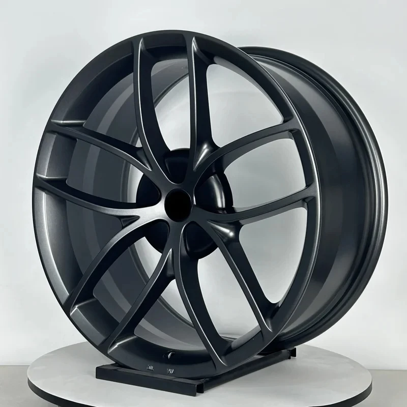

17-24 Inch 5x112 5x113 5x120 Aluminum Multi Spoke Bright Black Forged Wheels