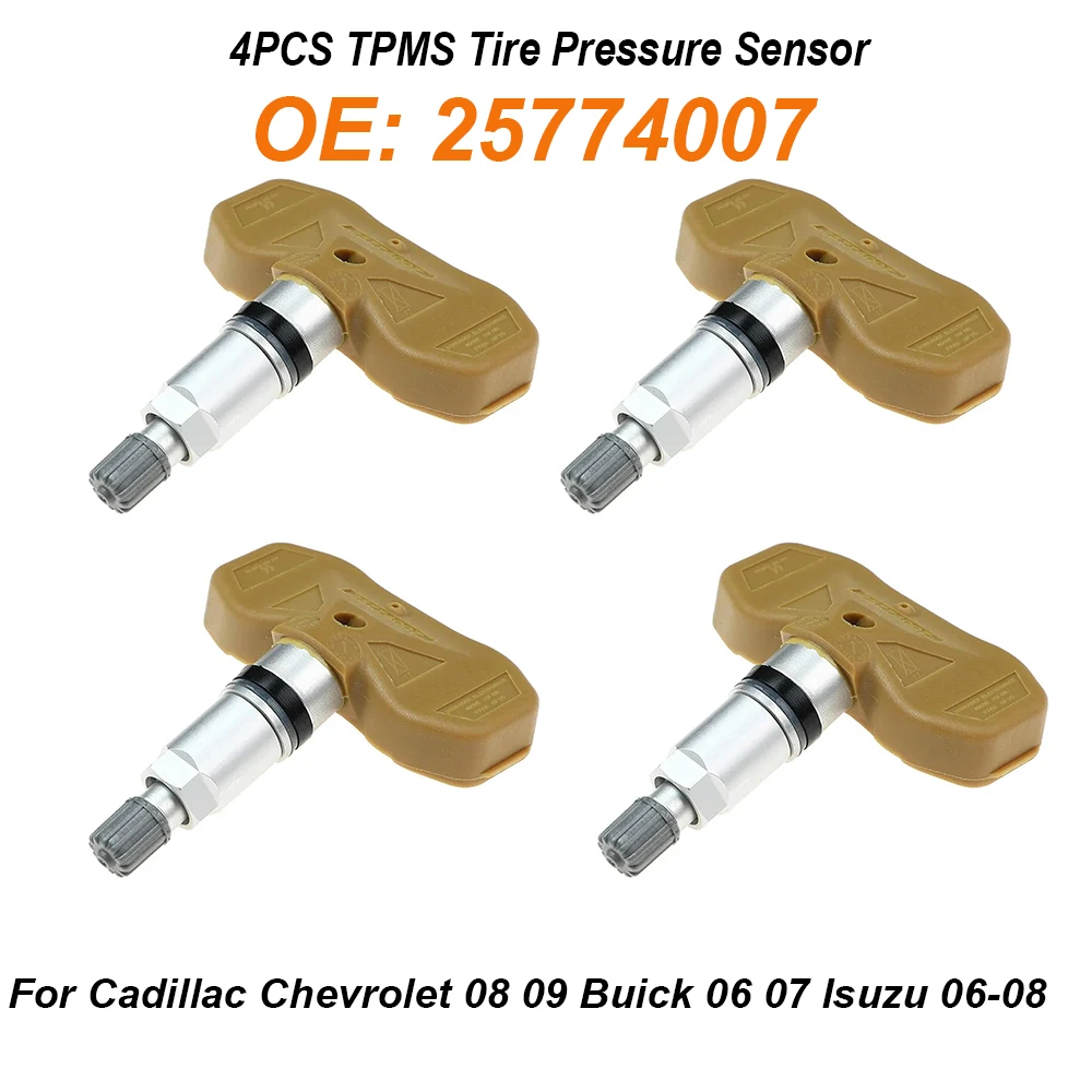 

4 шт. датчик контроля давления в шинах TPMS 433 МГц для Cadillac CTS (GMX322) 2007-2011 Chevrolet Trailblazer (KC) Высокое качество