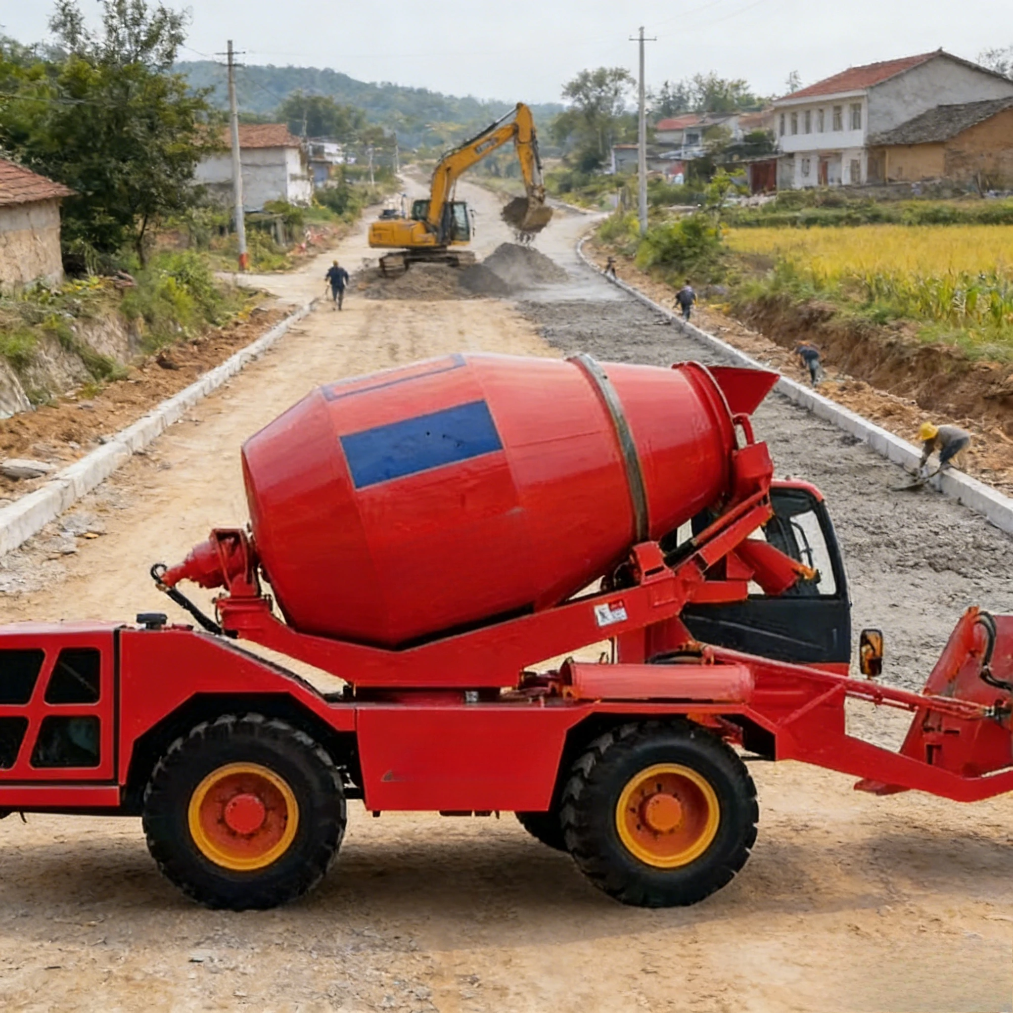 3.5 Cbm Mini Self Loading Concrete Mixer Truck Low Price for Sale road sweeper sweeper lorry road sweeper truck customized