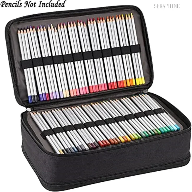 300/360 Slots Pencil Case School Supplies Pencilcase Organizer for Stationery Girls Box Large Capacity Pen Bag Kawaii Penalty