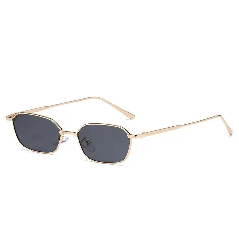 New Fashion Vintage Sunglasses Women Men Brand Designer Retro Metal Rectangle Sun Glasses Female Male Popular Black Eyewear view 4