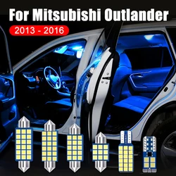 For Mitsubishi Outlander 3 2013 2014 2015 2016 4PCS 12V LED Car Interior Dome Reading light Trunk Cargo Area Lamps Accessories