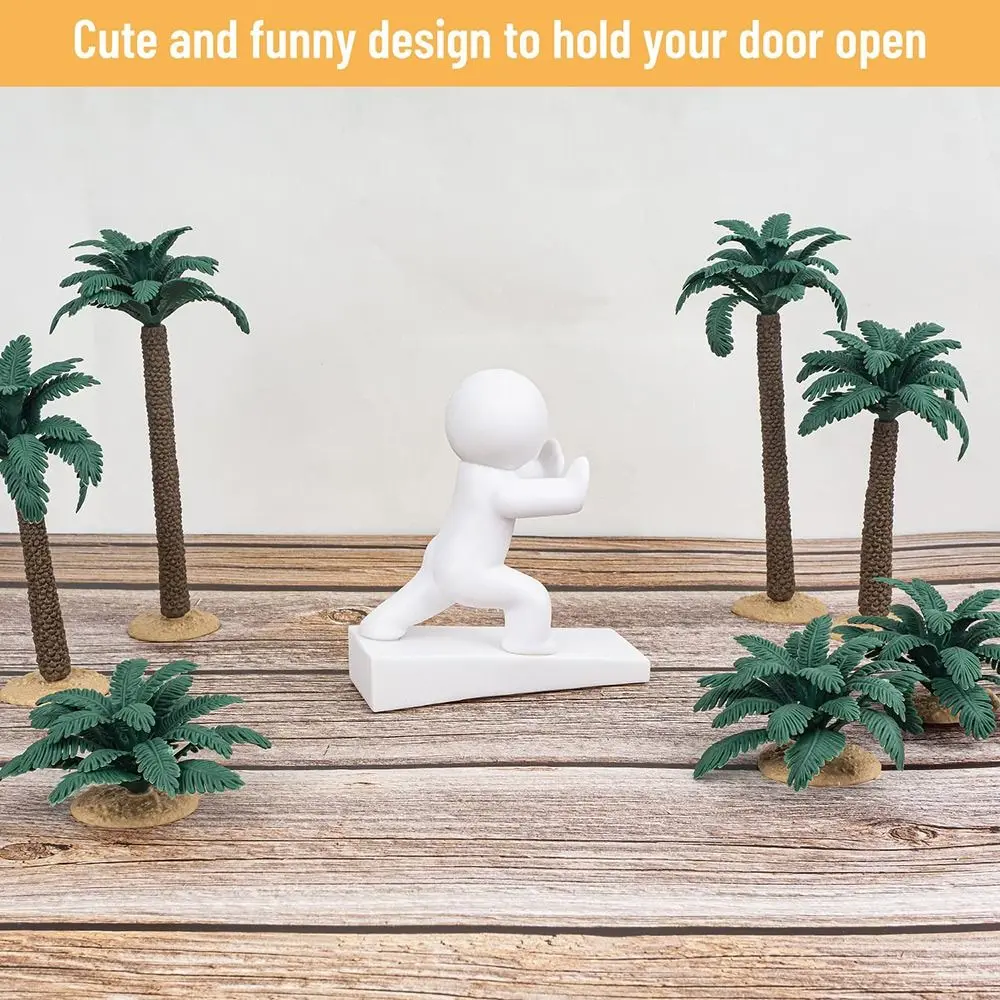 

Cute Cartoon Decorative Door Stop No Drilling Non-slip Door Stopper Anti Collision Action Figure Door Bumper for Home&Bedroom