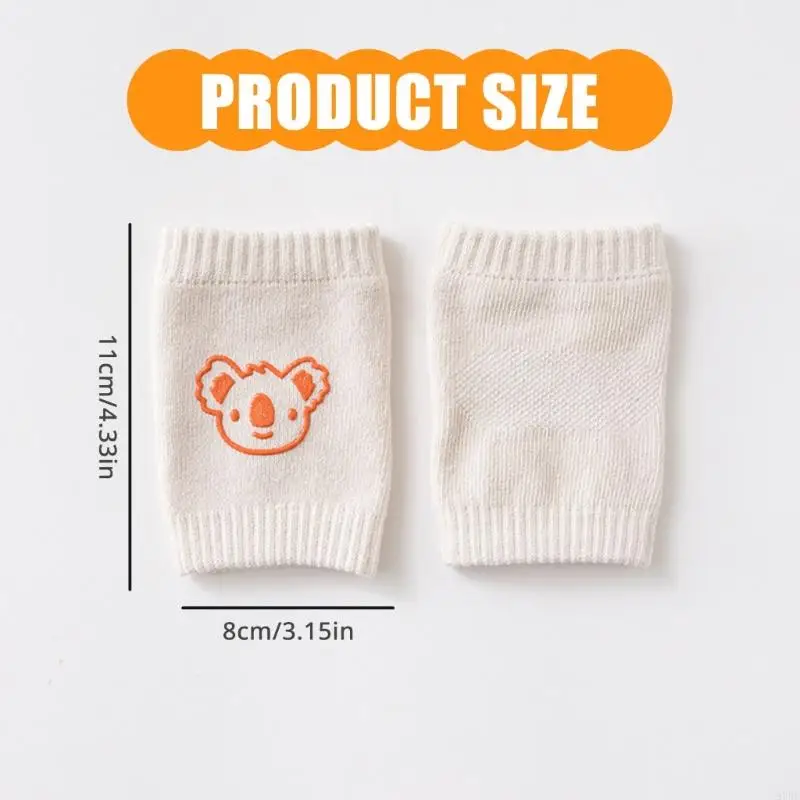 97 BROKYABLE BABY KNEE PAD 유아 만화 패턴 패턴 실내 및 실외 탐사를위한 비 슬립 기능이있는 무릎