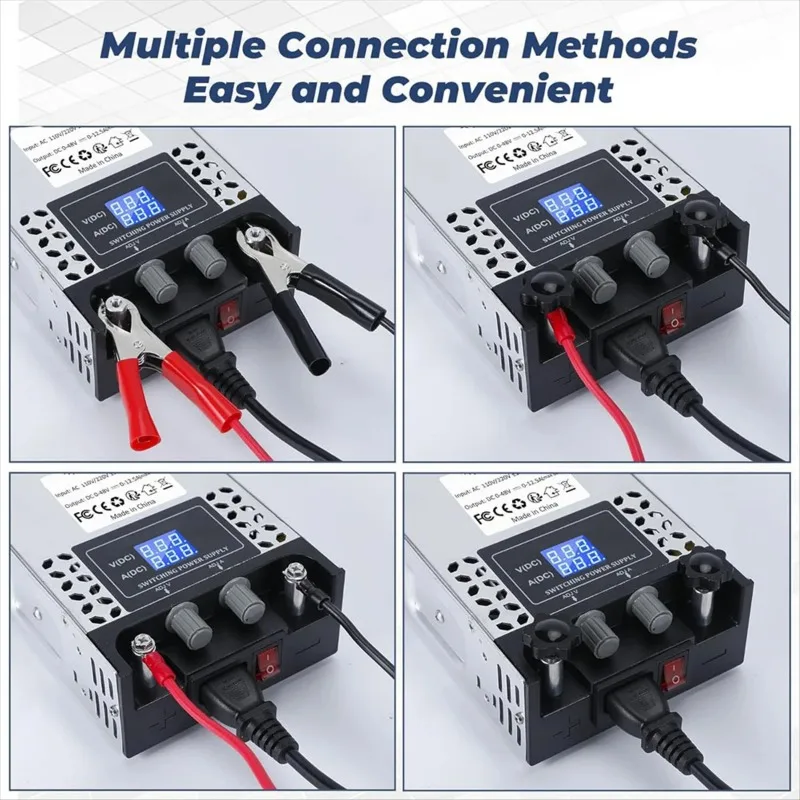AC To DC Converter 60V DC Power Supply Adjustable 0-60V 0-10A SMPS Max 600W Switching Power Supply US Plug