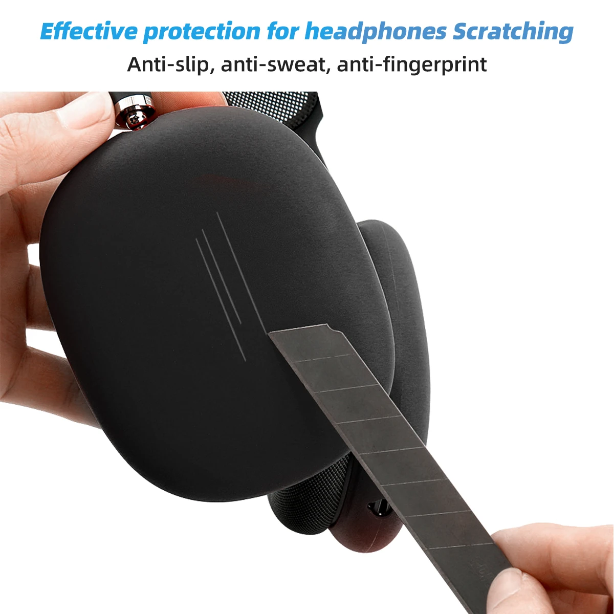 Funda de diadema suave a prueba de golpes para AirPods Max, funda protectora de silicona para auriculares, accesorios para auriculares