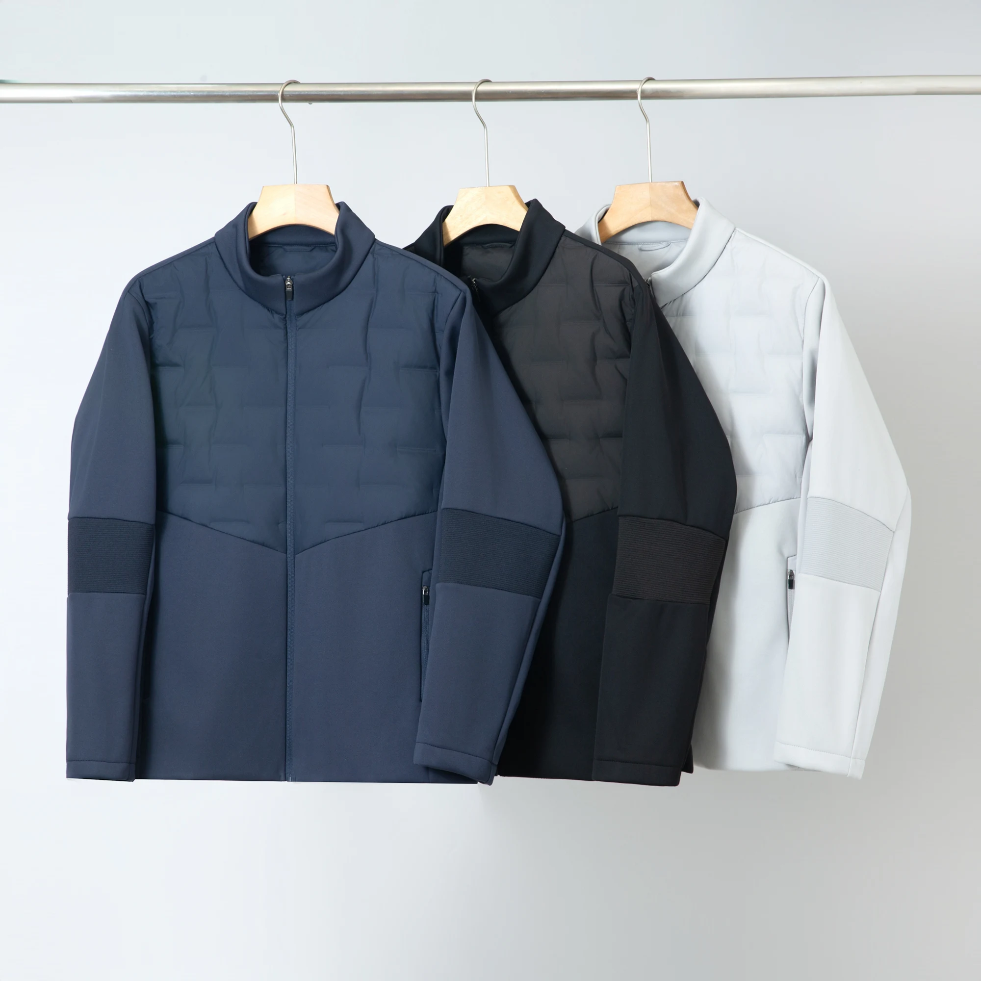 

Мужская легкая куртка с 90% пуховым наполнителем, воротником-стойкой, в деловом повседневном стиле, модная городская, из полиэфирного волокна, осенне-зимнее пальто