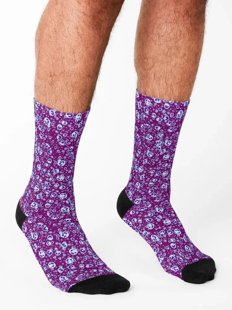 Weiße Blut körperchen Socken Neuheiten japanische Mode Frau Socken Männer