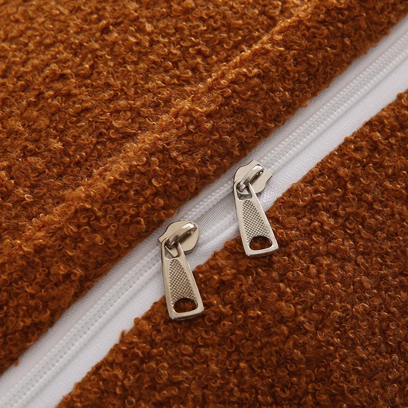 Bed Rest Pillow Teddy Velvet Headboard Cushion Bolster Soft Bag Pillows For Sofa Headboard Backrest Cushion Comfortable Home