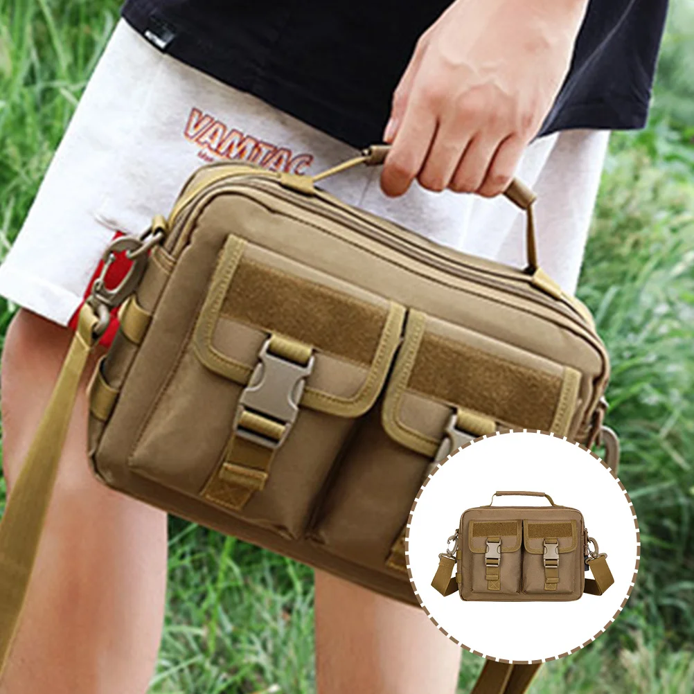 

Men Shoulder Bag Fishing Tackle Organizer Separate Pockets for Orderly Storage Good for Daily Necessities Fishing Bag