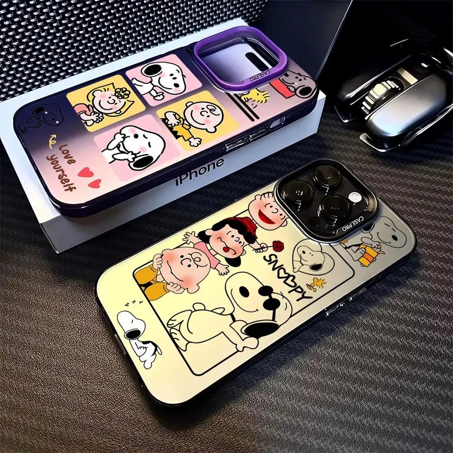 Cute Snoopys Phone Case for Realme C53 C55 C21Y C21 C35 12 11 C33 C31 C20 C15 9i 8i 10 8 Soft Cover Luxury