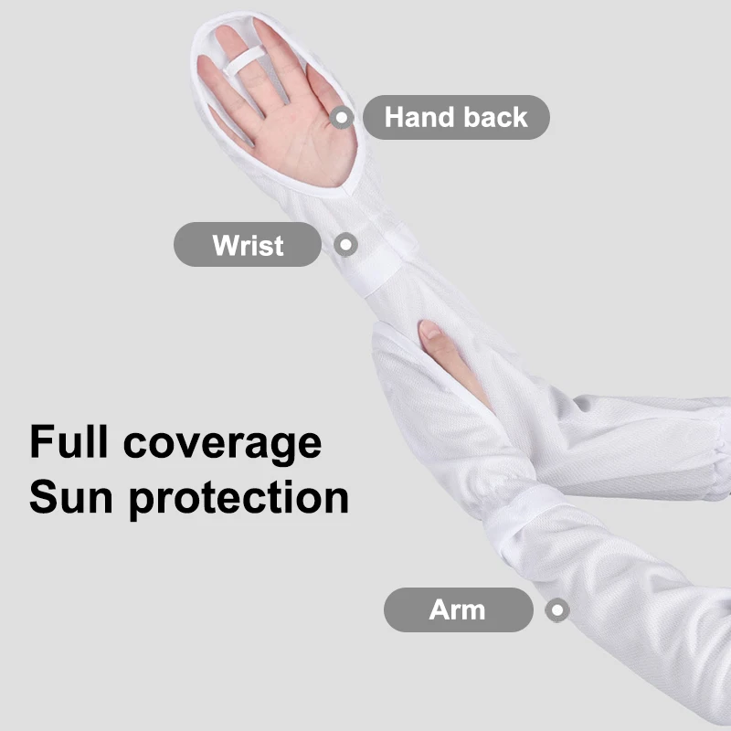 Anti-sunburn ฤดูร้อน Uv Solar แขนแขนผู้หญิงขับรถป้องกันแสงแดดแขนยาว Anti-UV ขี่จักรยานแขนหลวม