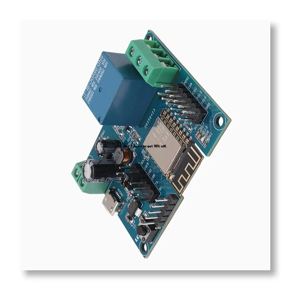 ●WIFI Relay Controller Module, DC 5V 8V-80V ESP8266 Wireless Controller Module ESP-12F for IOT Smart Home APP