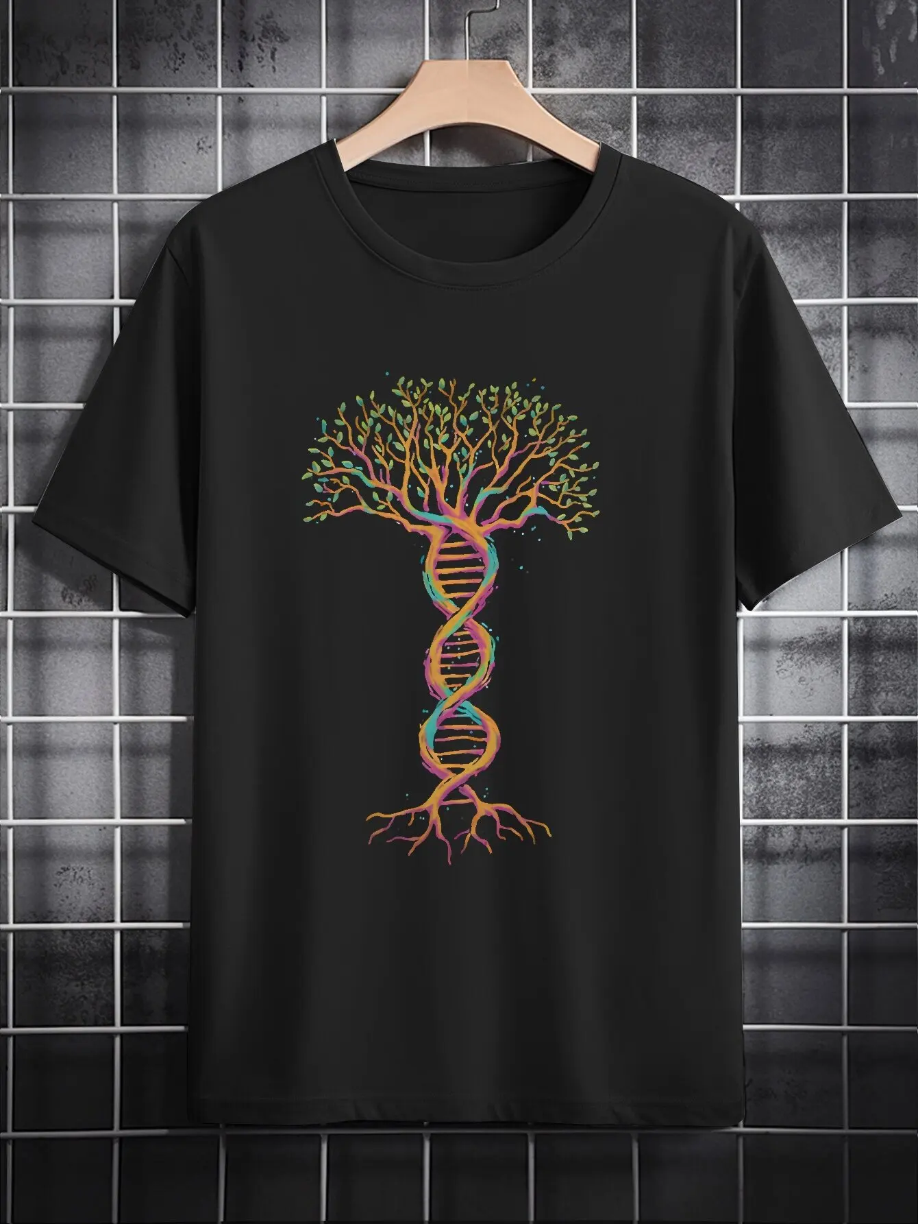 Men's Summer T-Shirt - 3D Letter Theme Pattern, Trendy Design, Ideal Men's Gift