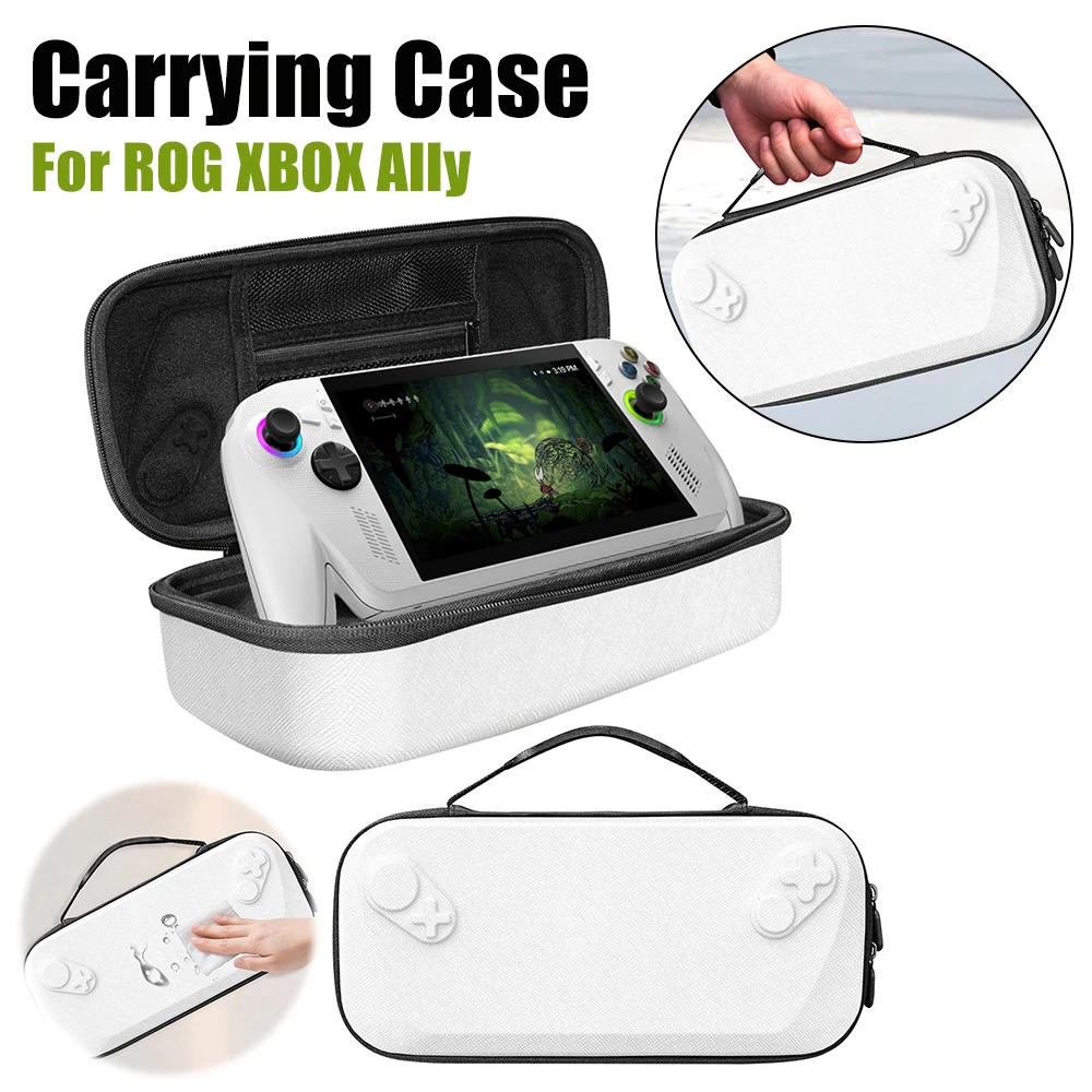 حافظة سفر ذات غلاف صلب حافظة واقية محمولة حقيبة حمل مضادة للصدمات لوحدة التحكم في الألعاب ROG XBOX Ally/ROG XBOX Ally X