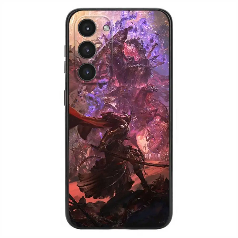 Funda de teléfono Hot Games E-Eldens R-Rings para Samsung Galaxy A20,21s,22,31,32,52,53,72,73,80,91 funda negra de silicona líquida suave