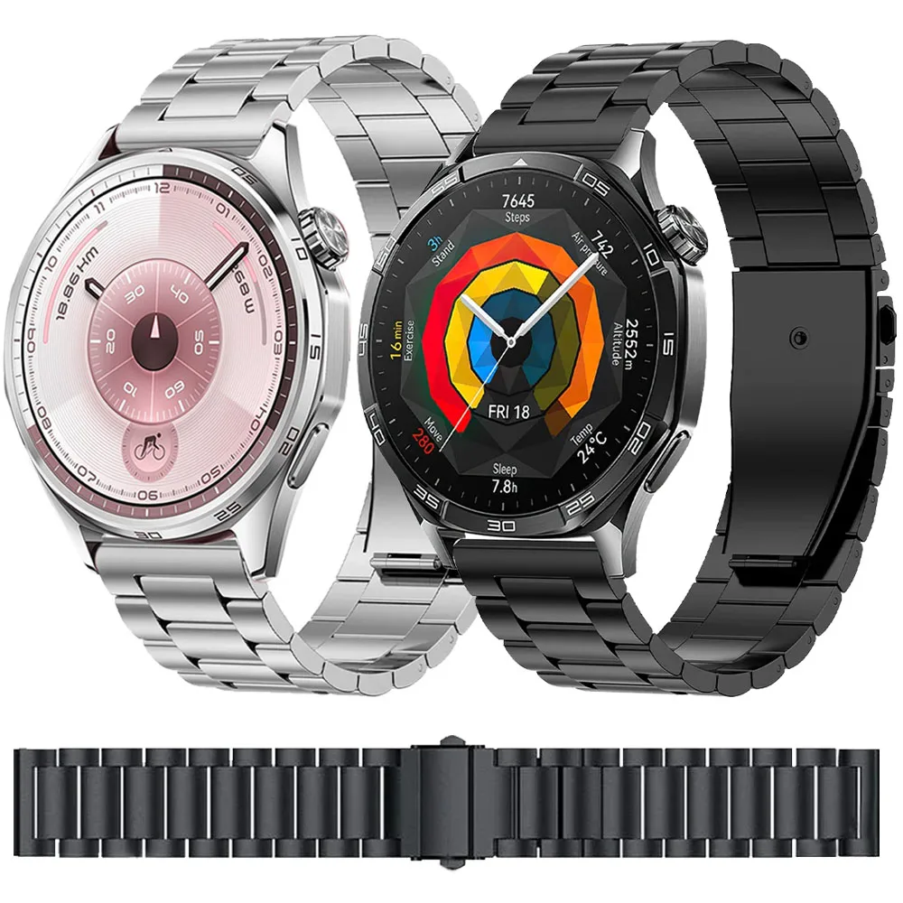 Металлический ремешок 20/22/18 мм для Huawei Watch 5 GT5 Pro 42 мм GT6-5-4 41 мм, браслет, ремешок для часов Huawei Watch 5 GT6-5-4-3 Pro, аксессуары