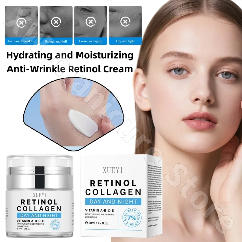 Oil Control Moisturizing Collagen Retinol Cream Brightening Skin Tone Moisturizing Firming Improving Dryness and Dullness 50ML