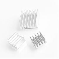 3pcs + Adhesive Raspberry Pi 3 Heatsink Cooler Pure Aluminum Heat Sink Set Kit Radiator For Cooling Raspberry Pi 2 B