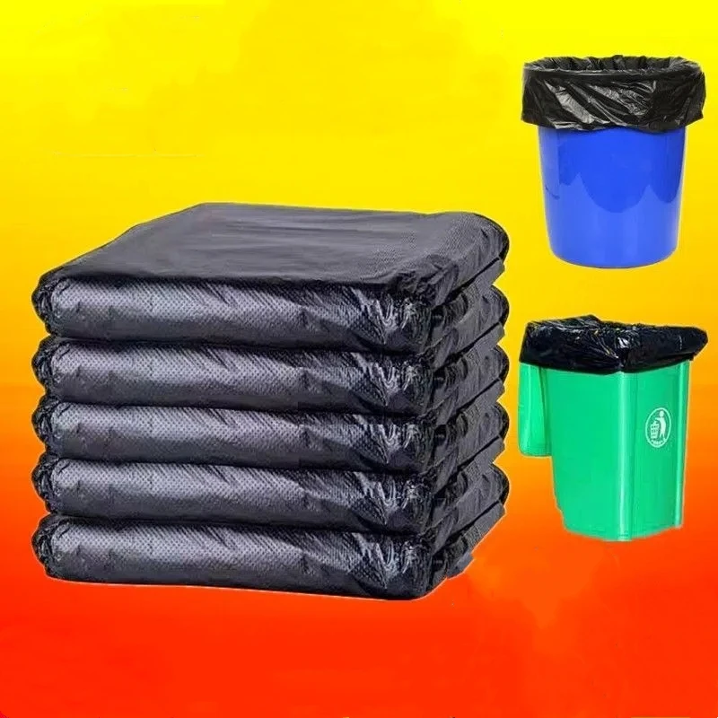 

Thicken PE Material Large Bucket Special Garbage Bag Big-capacity Home Hotel Mall Hospitals Debris Cleaning Garbage Bag 200 Pcs