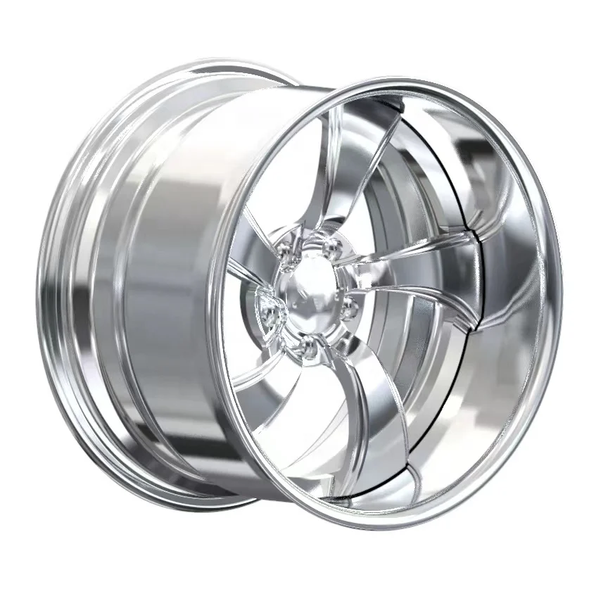 

Factory Price Customized Size 17-22 Inch Polished Rims Five-Spoke Aluminum Alloy Forged Wheels