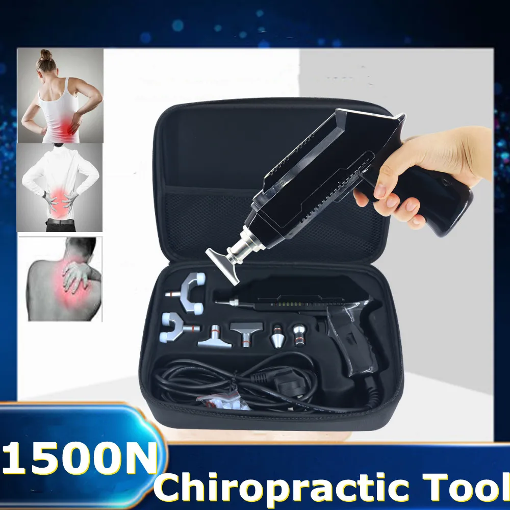 

1500N Electric Chiropractic Adjusting Tool Correction Spinal Activation Gun Spine Massage Corrector Body Relax Pain Relief Tool