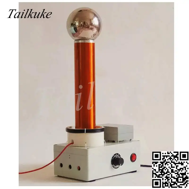 Tesla coil spark gap lightning simulator wireless transmission principle demonstration resonant transformer