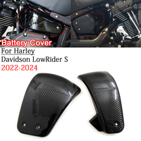 For Harley Davidson lowrider S 2022 2023 2024 Carbon Fiber Moto Modification Part Side Battery Cover Frame Protection Fairing