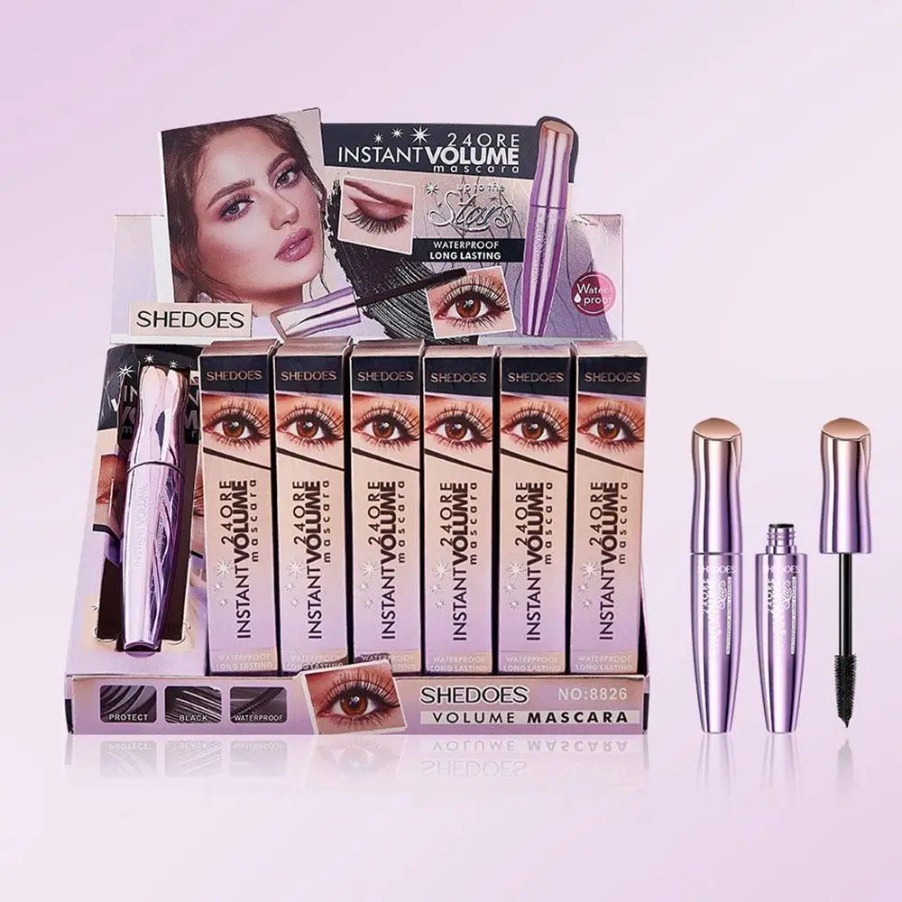 Mascara volume ispessente di alta qualità Mascara allungante impermeabile Strumento per il trucco degli occhi arricciacapelli di grande capacità