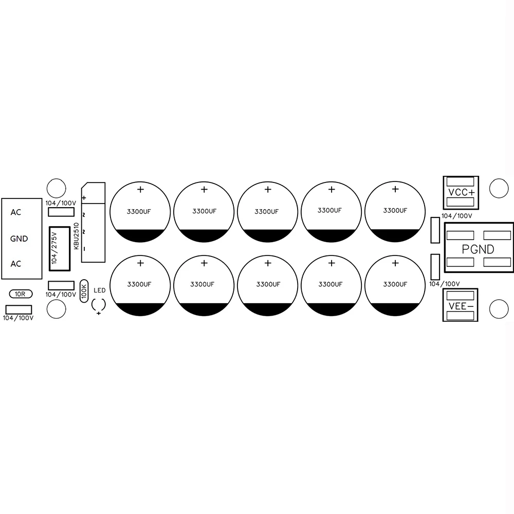 Серия L MX 63 в, 2200 мкФ Ф * 8 +, MUR860G * 4, наборы для самостоятельной сборки, готовая плата питания для усилителя мощности, усилителя, Hi-Fi стерео