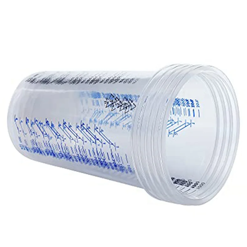 32 Oz (1000Ml) Disposable Flexible Clear Graduated Plastic Mixing Cups Use for Paint Resin Epoxy Mix Ratios, 25 Pack