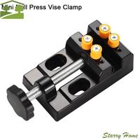 Adjustable Flat Clamp Tight Machining Practical Mini Drill Press Vise Clamp Multi-purpose Durable Fixing Tool Fixing Small Parts