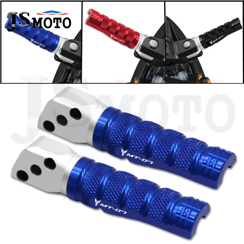 

Hot Sales Motorcycle CNC Rear Foot Pegs Pedals For MT-07 MT07 2014-2024 2023 Rear Passenger Footrests Foot Rests Footpeg mt-07