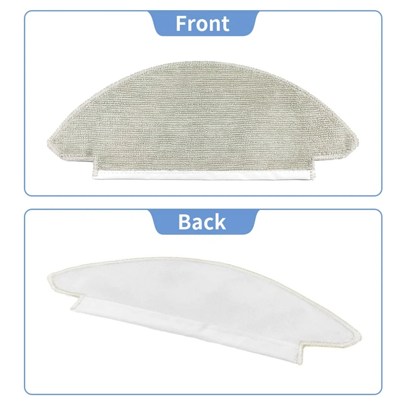 Lavável Mop Pano para Viomi Alpha 2 Pro Robot Aspirador de pó, Acessórios de Substituição, Mop Pads, 12Pcs