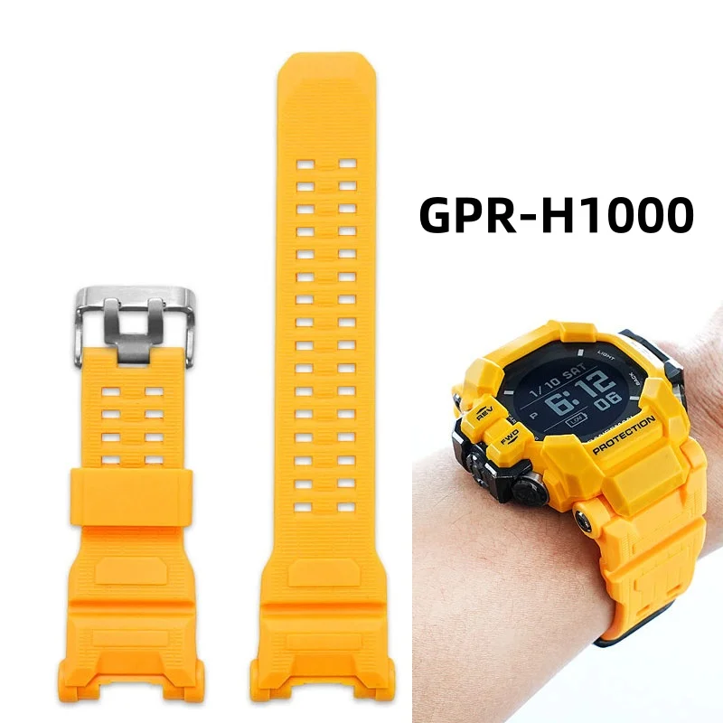 

For Casio G-SHOCK Cat Man 3rd Generation 3554 GPR-H1000 GPR H1000 Resin Silicone Watch Strap Men Waterproof Rubber Watchband