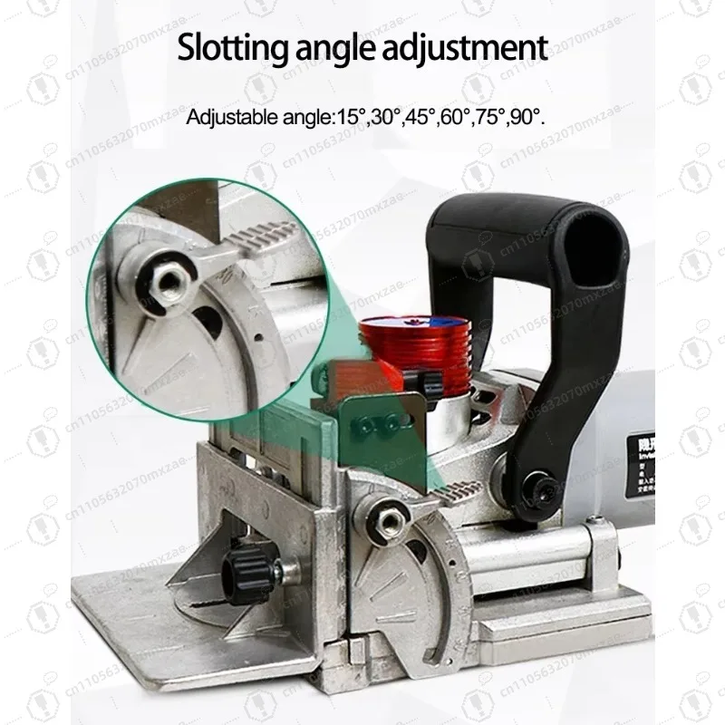 

Woodworking Slotting Machine, Biscuit Connector, Furniture 2-in-1 Invisible Fastener Power Tools