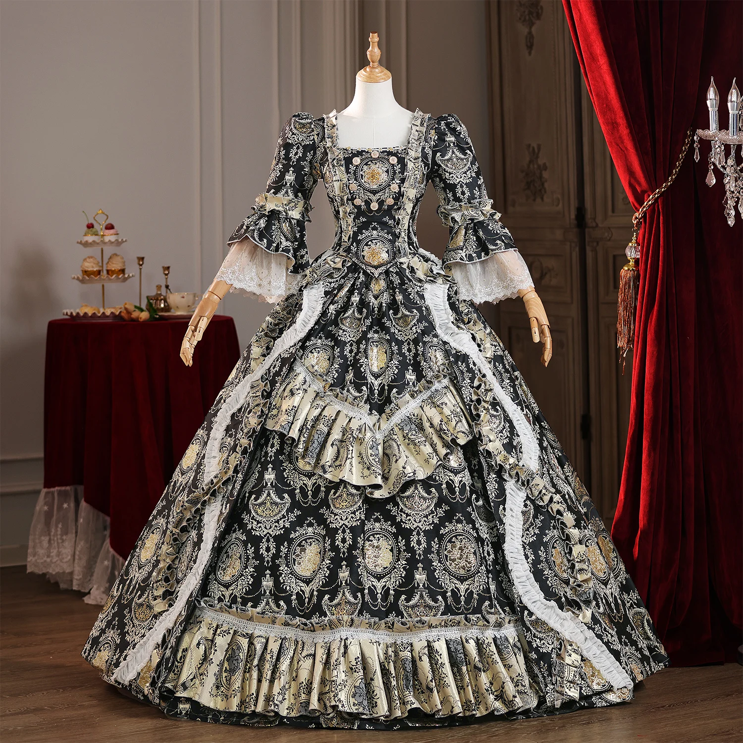 

Свадебное платье Маскарадное платье Марии для выпускного вечера Викторианское грузинское свадебное платье для выпускного вечера