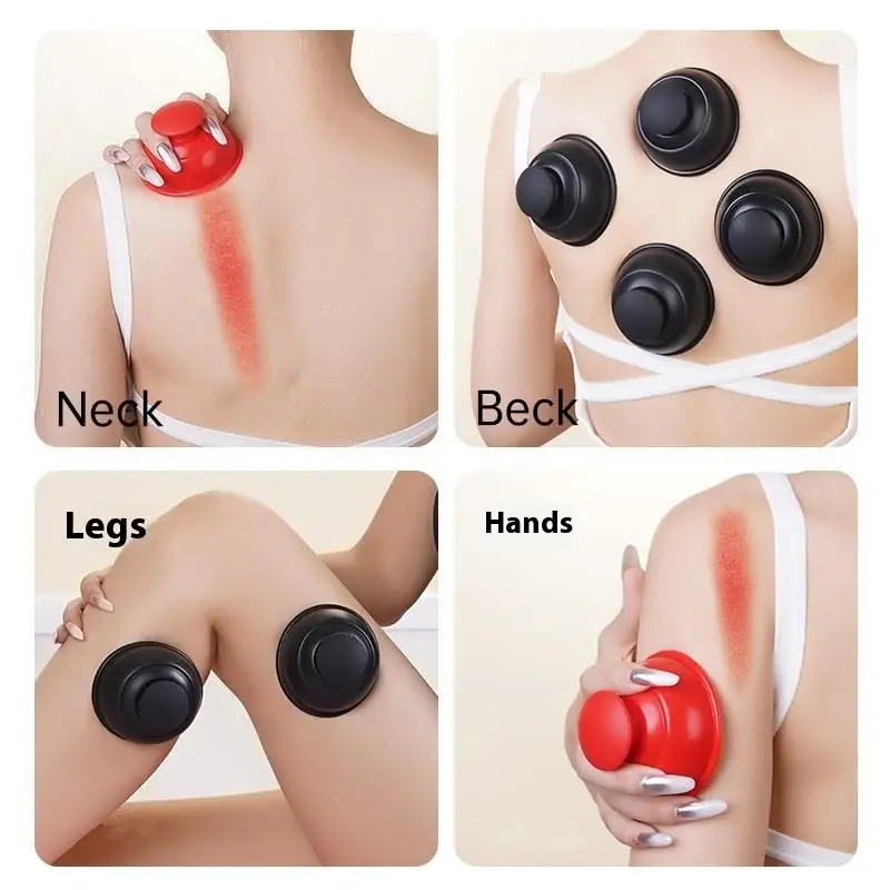 

Therapy Masajeador Face Sucker Slimming Jars Anti-cellulite Silicone Suction Cup Ventosas Massage Body Cups Vacuum Cupping